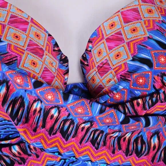 Miraclesuit Escape Casablanca Womens Swimsuit One Piece Slimming Padded Wire 12